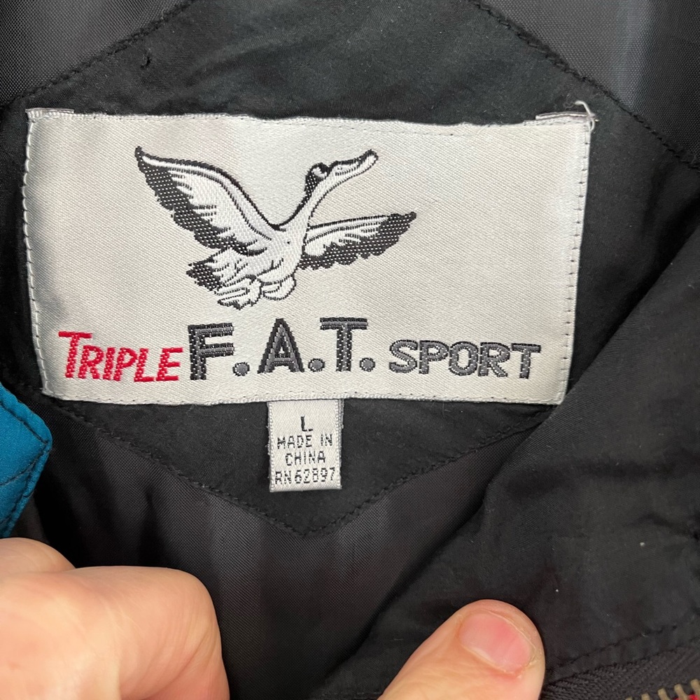 Vintage Triple F.A.T.‎ Sport Colorblock Quilted Jacket - Picture 7 of 10
